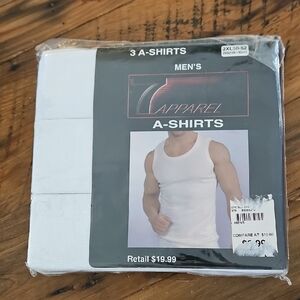 NWT in Package 3x Men's White Tank Tops  Size 2xl